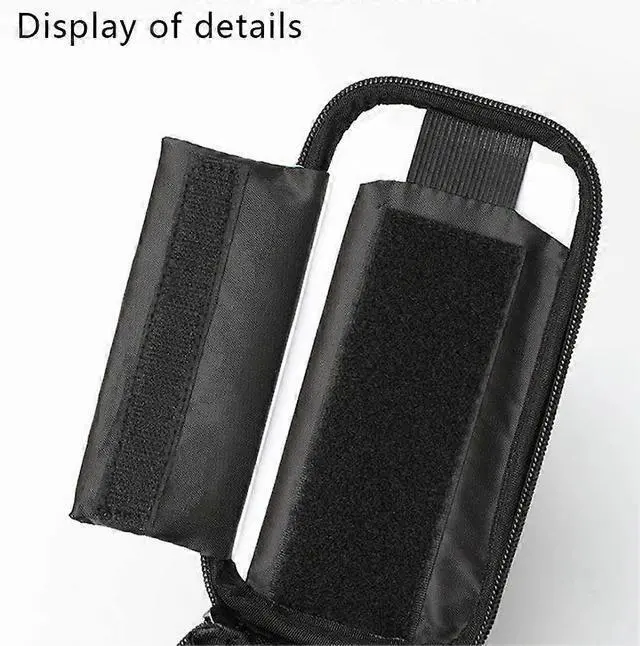 Alt view image 3 of 5 - Ecocleanpath Touch Screen Bike Phone Bag - Waterproof Frame Mount, Headphone Jack & Storage (Black)