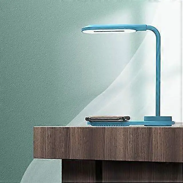 Alt view image 3 of 5 - Ecocleanpath Wireless Charging LED Desk Lamp, 3-Level Dimmable Eye Protection Light for Home Office & Dorm (White)