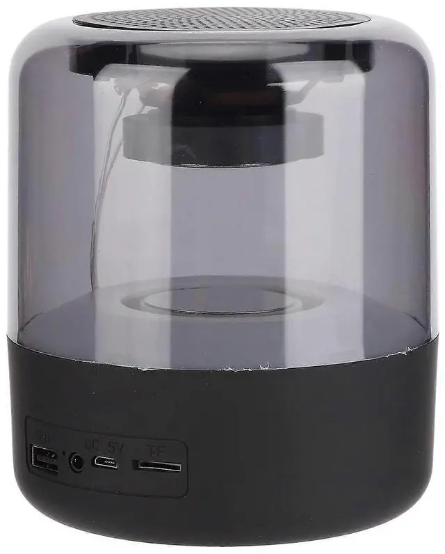 Alt view image 2 of 5 - Ecocleanpath Bluetooth Speaker with 3D Surround Sound & Colorful Lights, Portable Desktop Speaker for Home/Office/Outdoor (Black)