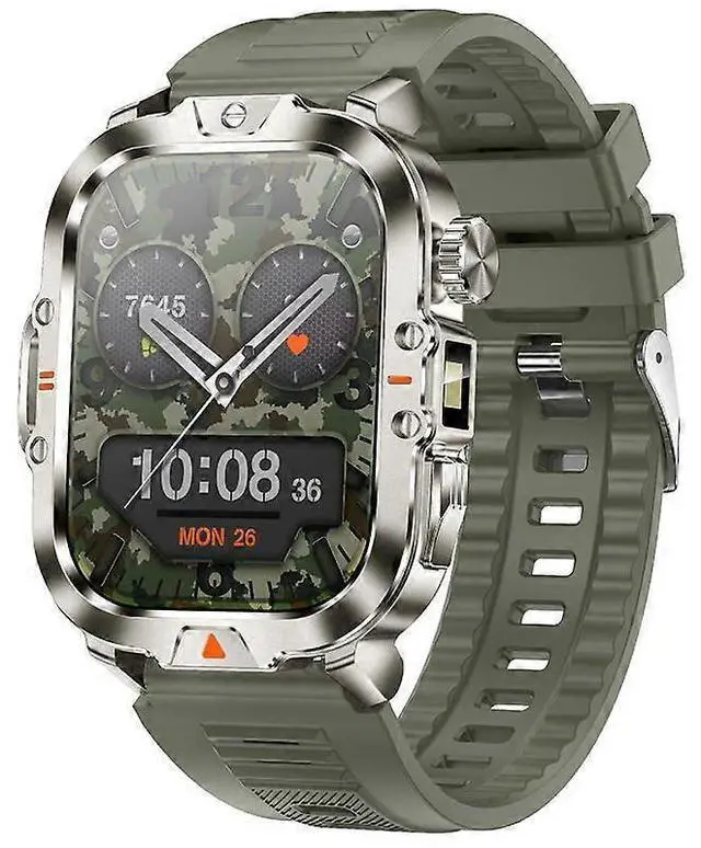 Main image of Ecocleanpath Smartwatch with Bluetooth Calling, 100 Sports Modes, Heart Rate & Blood Oxygen Monitor, Waterproof (Green)