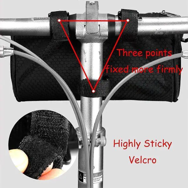 Alt view image 5 of 5 - Ecocleanpath Waterproof Bike Handlebar Bag with Phone Holder & Shoulder Strap, Large Capacity for Cycling