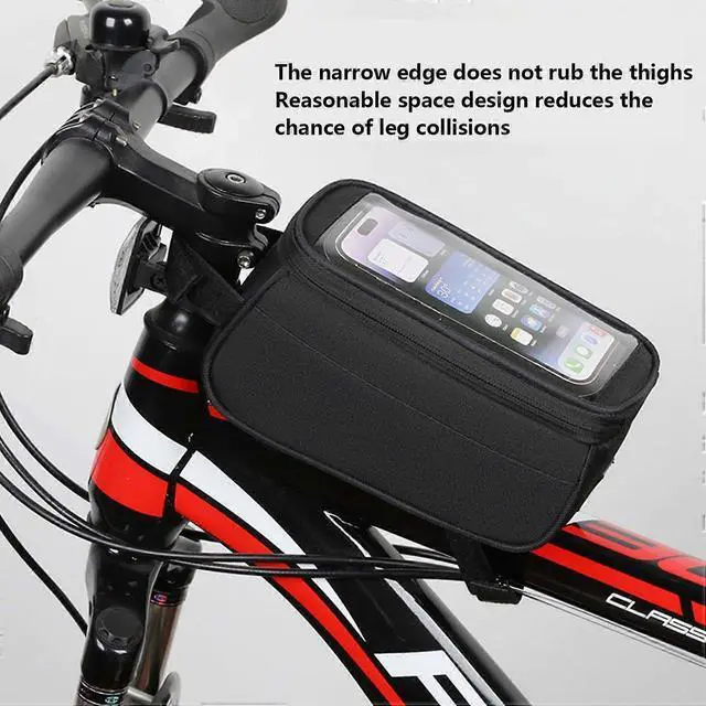 Alt view image 4 of 5 - Ecocleanpath Waterproof Bike Phone Bag with Touch Screen - 1L Top Tube Frame Pouch for Mountain & Road Bikes