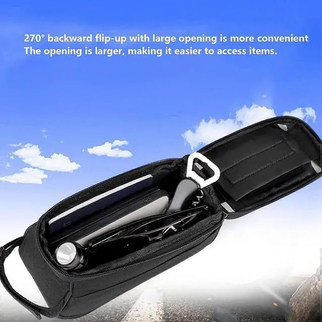 Alt view image 5 of 5 - Ecocleanpath Waterproof Bike Phone Bag with Touch Screen - 1L Top Tube Frame Pouch for Mountain & Road Bikes