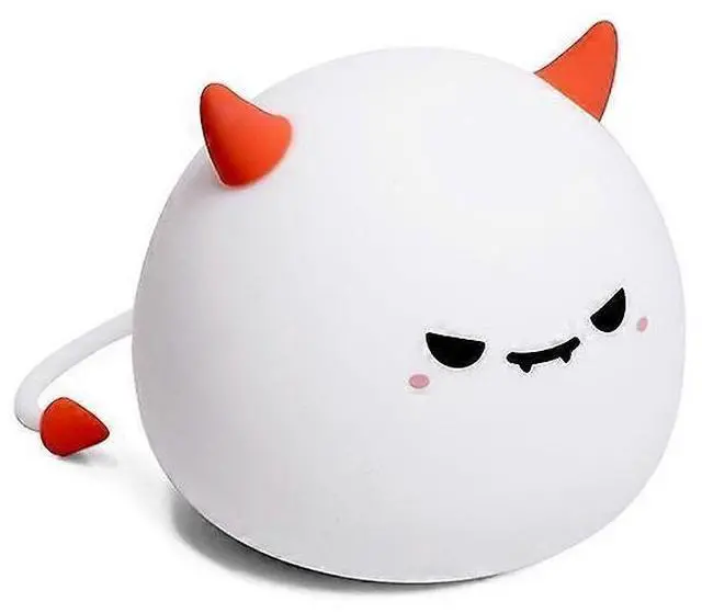 Main image of Ecocleanpath Cute Monster Night Light for Kids - 3 Level Dimmable, 7 Color Changing, USB Rechargeable (White)