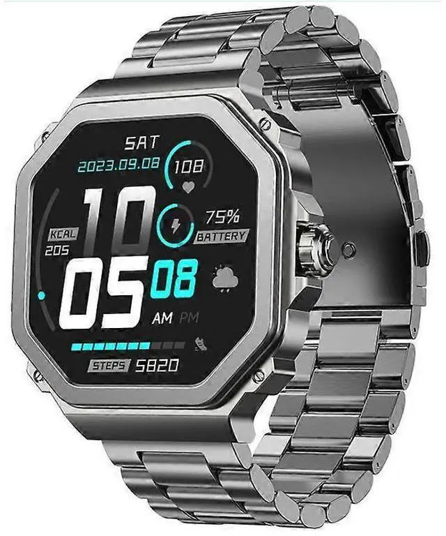Main image of Ecocleanpath T63 Smart Watch 1.43" AMOLED, Bluetooth Calls, Heart Rate & Blood Oxygen Monitor, Multi-Sport Modes (Grey)