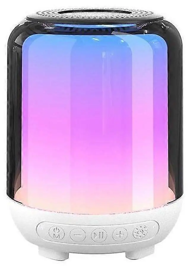 Main image of Ecocleanpath Bluetooth 5.3 Speaker with 20 Sleep Sounds, Dimmable LED Mood Light & Hands-Free Calling (White)