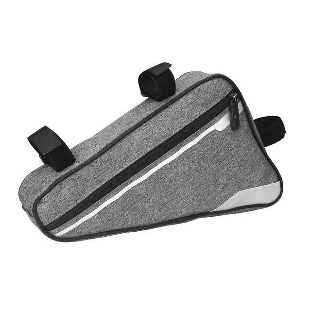Alt view image 2 of 5 - Ecocleanpath Large Waterproof Triangle Bike Frame Bag - Gray, Fits Mountain & Road Bicycles