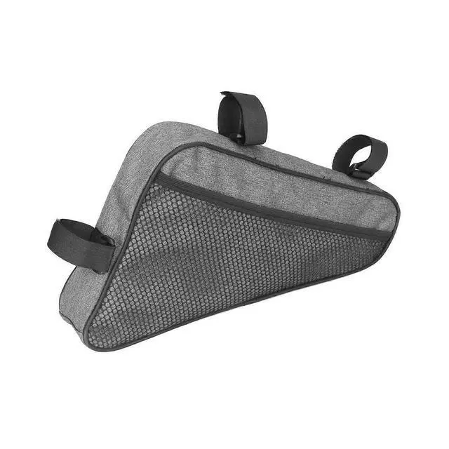 Alt view image 3 of 5 - Ecocleanpath Large Waterproof Triangle Bike Frame Bag - Gray, Fits Mountain & Road Bicycles
