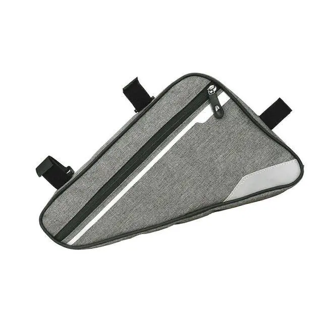 Alt view image 5 of 5 - Ecocleanpath Large Waterproof Triangle Bike Frame Bag - Gray, Fits Mountain & Road Bicycles
