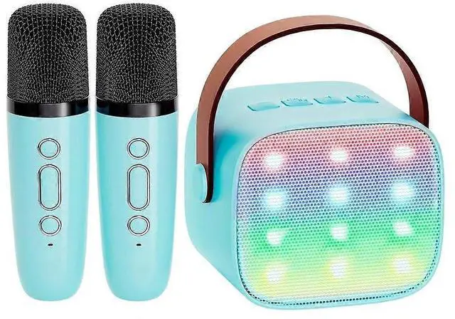 Main image of Ecocleanpath Kids Karaoke Machine with 2 Mics, Bluetooth Speaker, LED Lights - Portable Birthday Gift for Boys & Girls