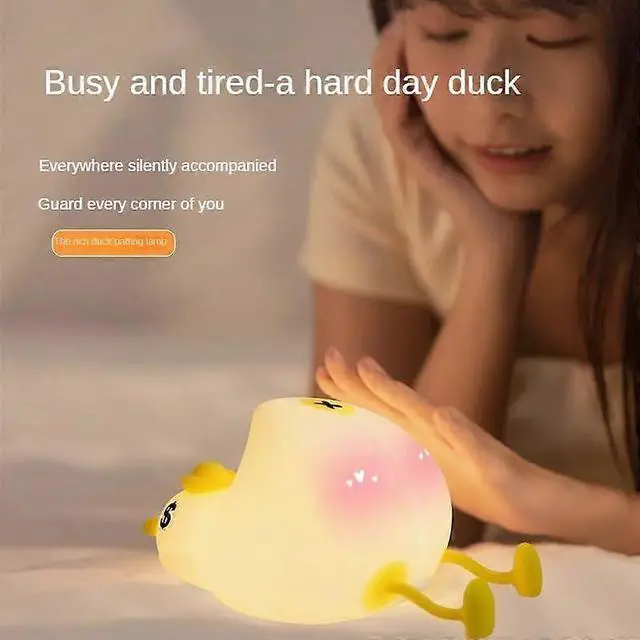 Alt view image 2 of 5 - Ecocleanpath Rechargeable Kids Night Light with 3 Brightness & Phone Stand - White Silicone Lamp
