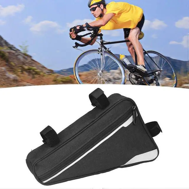 Alt view image 4 of 5 - Ecocleanpath Large Waterproof Triangle Bike Frame Bag - Black | Mountain & Road Bicycle Storage