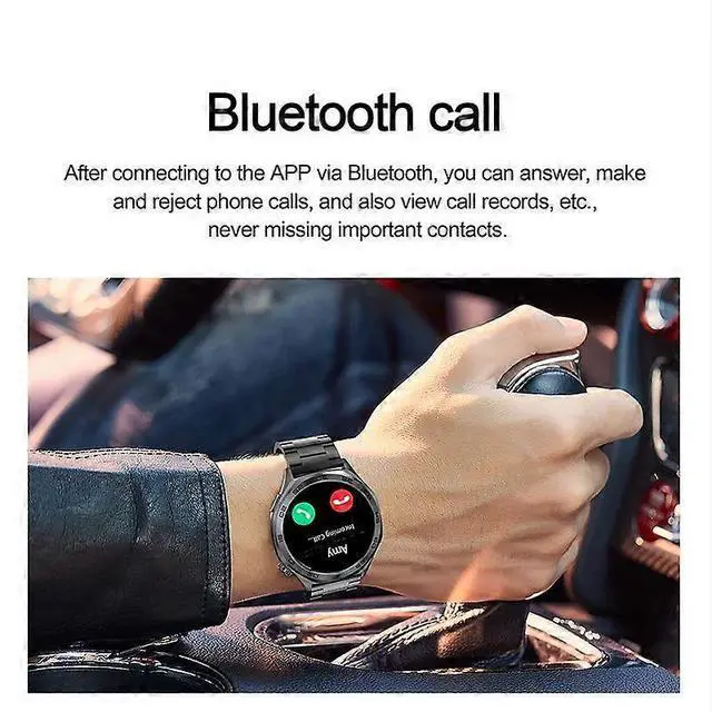 Alt view image 2 of 5 - Ecocleanpath AK83 Smartwatch with Heart Rate Monitor, 400mAh Battery, 100+ Sports Modes, Black