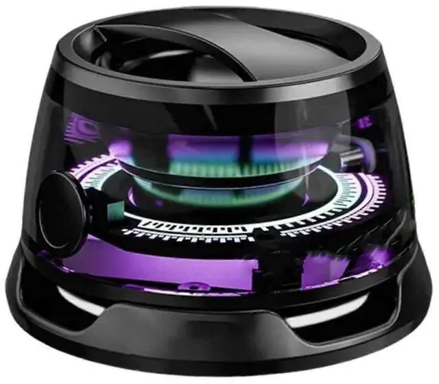 Main image of Ecocleanpath G200 Magnetic Bluetooth Speaker - Portable Mini Speaker with Color Light & Phone Stand, Black