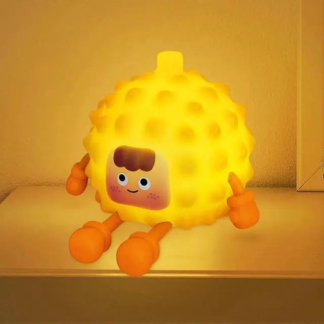 Main image of Ecocleanpath Cute Duck Night Light, 3-Level Dimmable LED Nursery Lamp with Auto-Off (Yellow)