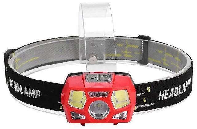 Main image of Ecocleanpath USB Rechargeable Mini LED Headlamp with Wave Sensor, 5 Modes for Camping & Outdoors (Red)