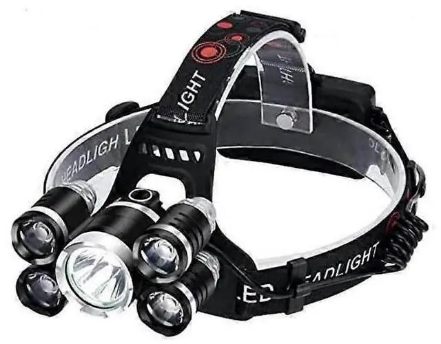 Main image of Ecocleanpath Mini LED Headlamp 3 Modes, Waterproof Rechargeable Headlight for Outdoor Camping & Hiking (Black)