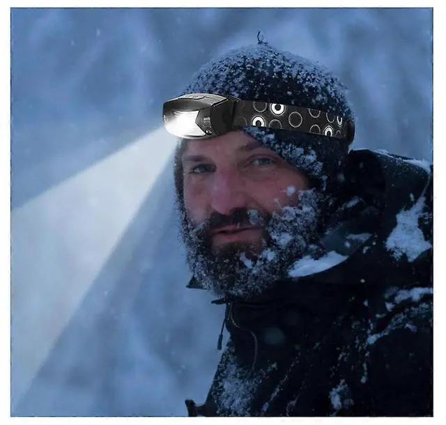 Alt view image 3 of 5 - Ecocleanpath Motion Sensor LED Headlamp, IP65 Waterproof 310 Lumen Head Light for Running, Camping, Hiking (Black)