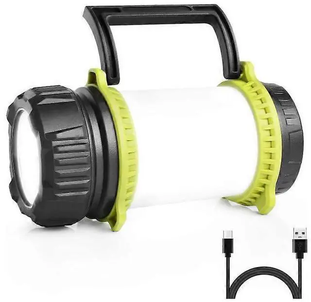 Main image of Ecocleanpath Rechargeable LED Torch Lantern with Power Bank, 500 Lumen Dimmable 5 Modes for Camping & Emergency (Black)