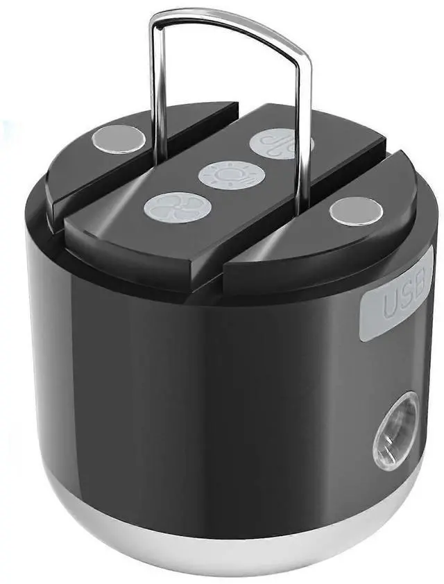 Main image of Ecocleanpath Rechargeable LED Camping Lantern with Fan & Spray, 3000mAh, 4 Modes, Waterproof, Magnetic Base