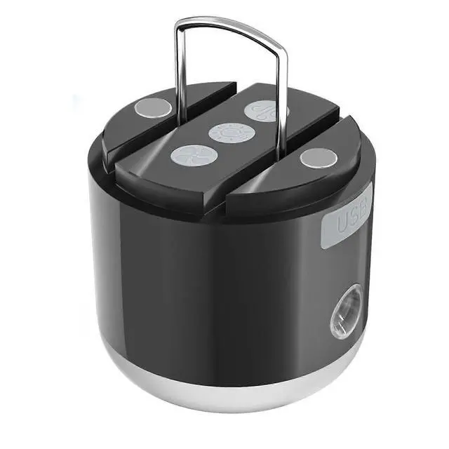 Alt view image 2 of 5 - Ecocleanpath Rechargeable LED Camping Lantern with Fan & Spray, 3000mAh, 4 Modes, Waterproof, Magnetic Base