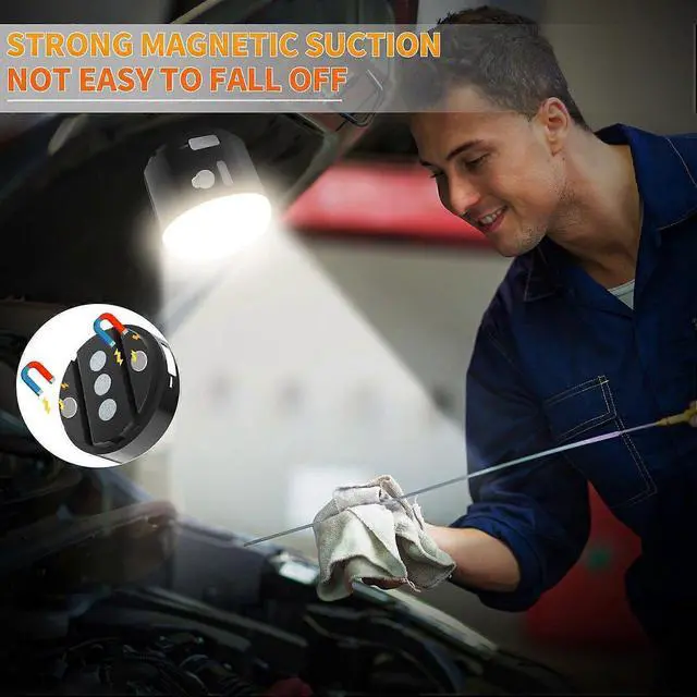 Alt view image 5 of 5 - Ecocleanpath Rechargeable LED Camping Lantern with Fan & Spray, 3000mAh, 4 Modes, Waterproof, Magnetic Base