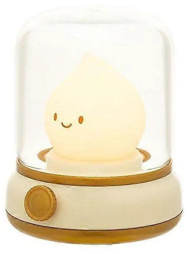 Main image of Ecocleanpath Ghost Campfire Night Light - Flameless Rechargeable Kerosene Lamp, Cute Desktop & Nursery Decor