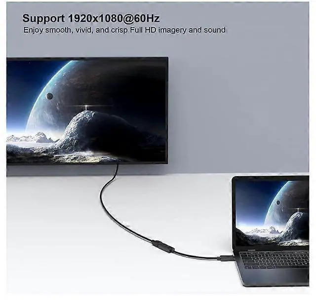 Alt view image 5 of 5 - Ecocleanpath DisplayPort to HDMI Adapter 1080p 60Hz Gold-Plated Compact Converter for Laptop TV Monitor