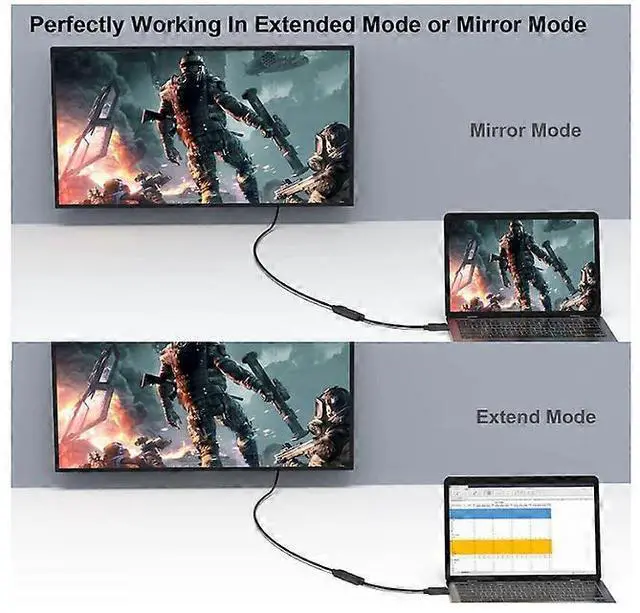 Alt view image 4 of 5 - Ecocleanpath DisplayPort to HDMI Adapter 1080p 60Hz Gold-Plated Compact Converter for Laptop TV Monitor