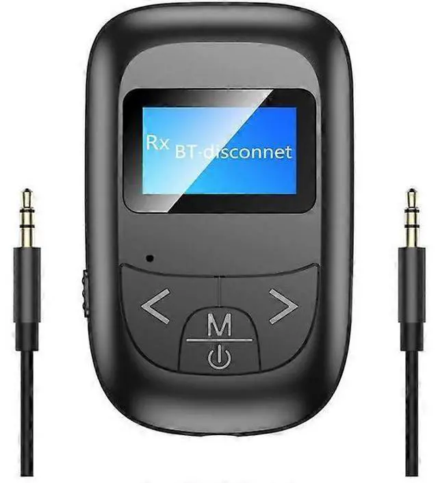 Main image of Ecocleanpath Bluetooth 5.0 Audio Adapter Transmitter/Receiver for TV, PC, Car - 2-in-1, Low Latency, 33ft Range, Hands-Free Call (Black)