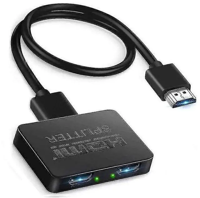 Main image of Ecocleanpath HDMI1206Y17 1x2 HDMI Splitter 4K 3D, Plug & Play for Dual Monitors/TVs