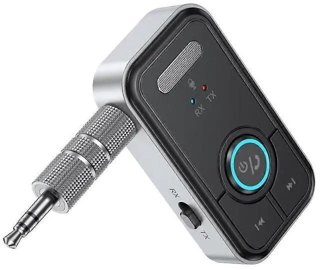 Main image of Ecocleanpath Bluetooth 5.3 Adapter 3.5mm Jack, 2-in-1 Transmitter/Receiver for Car Audio & Speakers (Black)