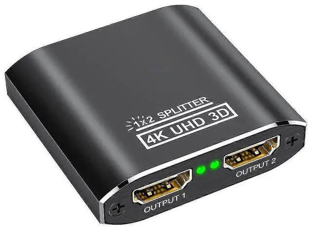 Main image of Ecocleanpath HDMI1213Y2 1x2 HDMI Splitter, 4K 30Hz & 1080P 60Hz, Aluminum 2-Way Display Adapter