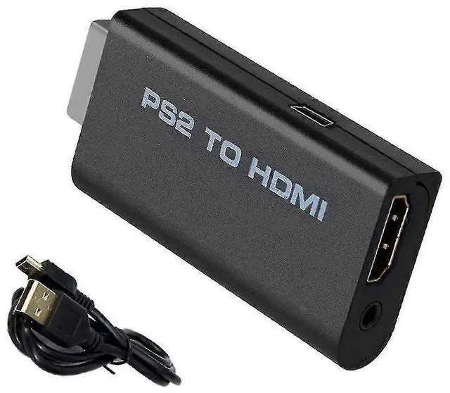 Main image of Ecocleanpath PS2 to HDMI Adapter with Audio Jack - Plug & Play Converter for HDTV, Monitor, Projector