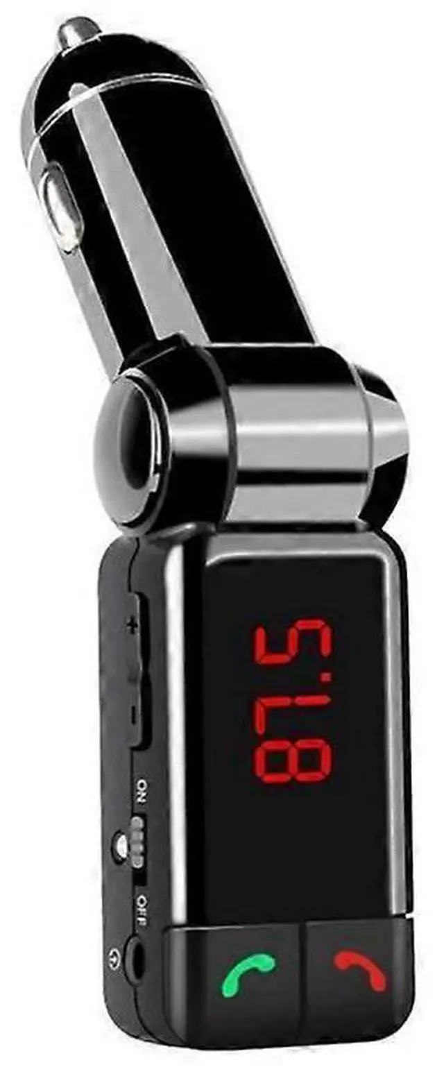 Alt view image 2 of 5 - Ecocleanpath Bluetooth FM Transmitter with Dual USB Charger, Hands-Free Car Kit & MP3 Player, Black