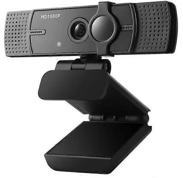 Main image of Ecocleanpath 1080P Full HD USB Webcam with Mic, Plug & Play, Noise Canceling, Auto Light Correction (Black)