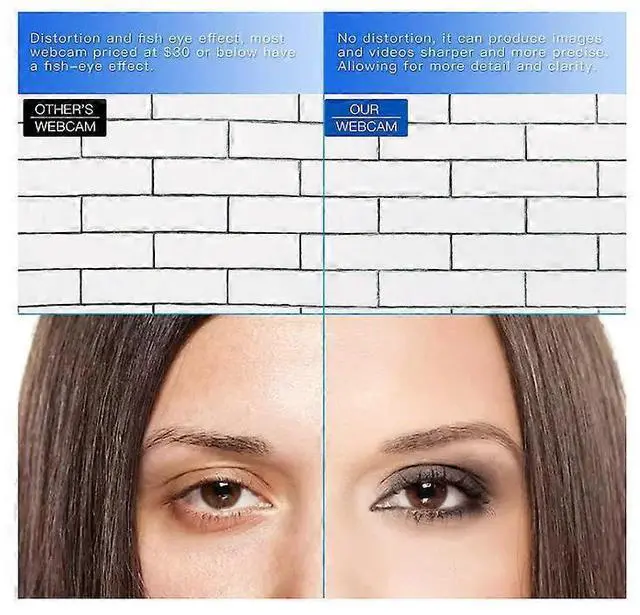 Alt view image 4 of 5 - Ecocleanpath 1080P Full HD USB Webcam with Mic, Plug & Play, Noise Canceling, Auto Light Correction (Black)