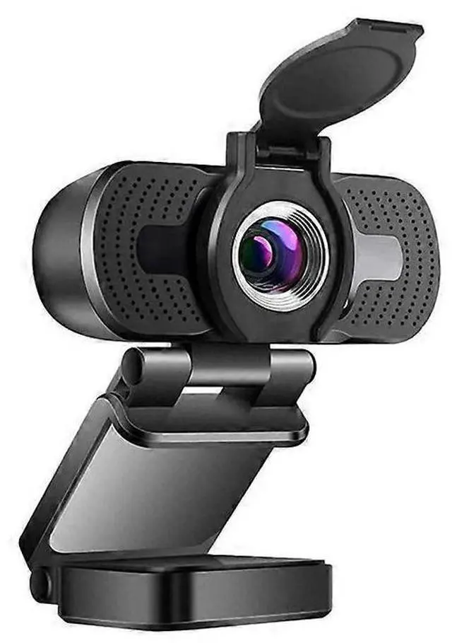 Main image of Ecocleanpath Mini 1080P Webcam with Privacy Cover & Microphone - Plug & Play USB Computer Camera (Black)