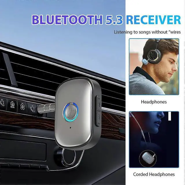 Alt view image 3 of 5 - Ecocleanpath Bluetooth 5.3 Transmitter & Receiver 2-in-1, 3.5mm AUX Wireless Audio Adapter for TV, Car, HiFi, Headphones