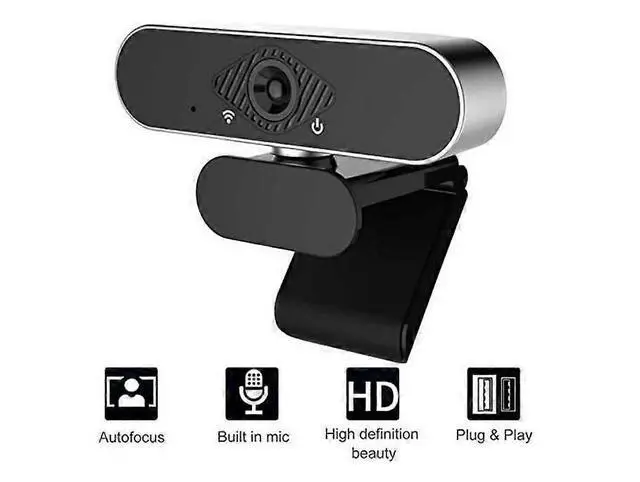 Alt view image 2 of 5 - Ecocleanpath 1080P HD Webcam with Microphone, USB Streaming Camera for Laptop Video Calls & Conferencing (Black)
