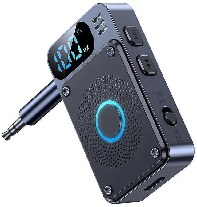 Main image of Ecocleanpath Bluetooth 5.4 Transmitter & Receiver, 2-in-1 Airplane Headphone Adapter for TV/Car/Home, 10m Range