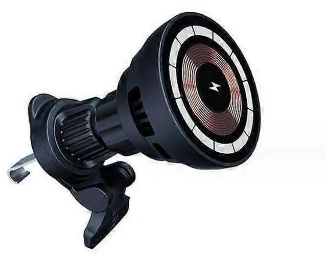 Main image of Ecocleanpath 15W MagSafe Car Charger Mount, Magnetic Air Vent Phone Holder for iPhone 15/14/13/12 Series (Black)