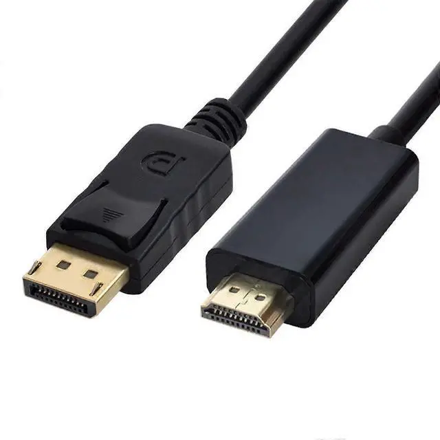 Main image of Ecocleanpath Gold-Plated DisplayPort to HDMI Cable 6ft - 1080P Adapter for PC, Laptop, Monitor & Projector
