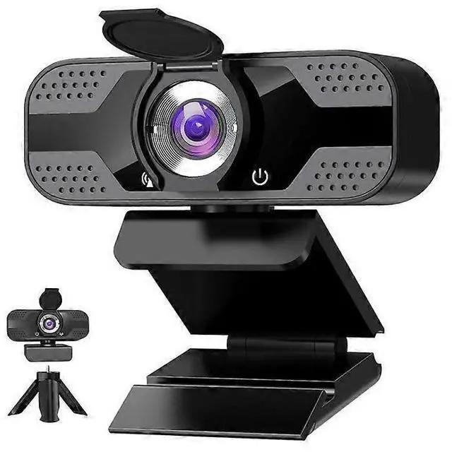 Main image of Ecocleanpath 1080P Webcam with Microphone & Privacy Cover, 360° Rotatable HD Streaming Camera for PC/Laptop