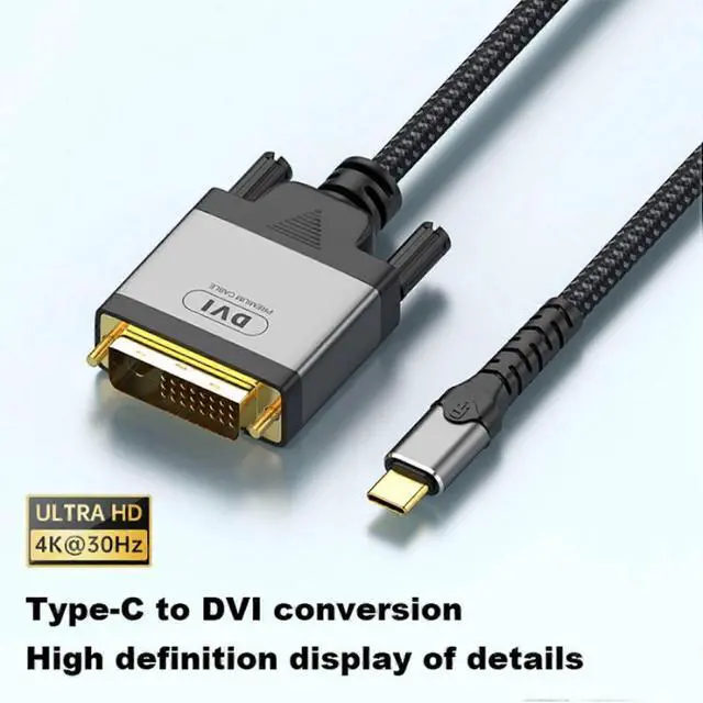 Alt view image 2 of 5 - Ecocleanpath 4K 30Hz USB-C to HDMI Adapter Cable, Fast Video Output for Laptop Tablet Phone (Black)
