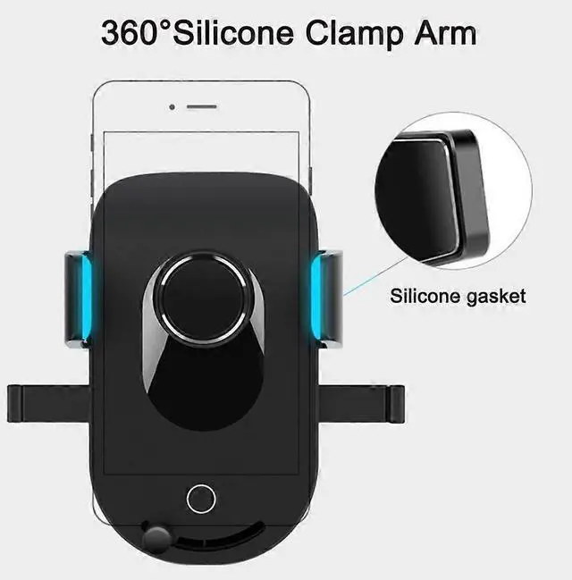 Alt view image 4 of 5 - Ecocleanpath Universal Car Phone Holder with Suction Cup, One-Hand Operation for 4-6.4 Inch Devices (Black)