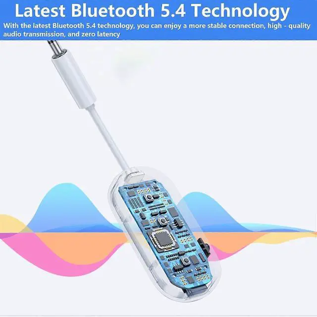 Alt view image 2 of 5 - Ecocleanpath Bluetooth 5.4 Transmitter & Receiver 2-in-1 - 14H Playtime, Dual Device Pairing for TV/Car/Headphones