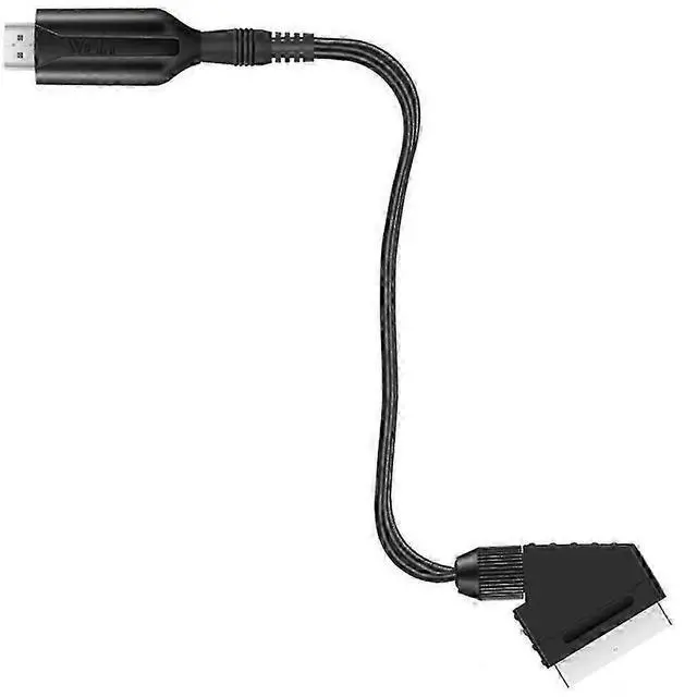 Alt view image 5 of 5 - Ecocleanpath HDMI to SCART Converter Cable 1m - Plug & Play for Old TVs, DVD Players (Black)