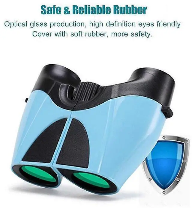 Alt view image 4 of 5 - Ecocleanpath 10x22 Kids Binoculars, Shockproof & High Resolution, Blue | Perfect for Bird Watching & Outdoor Exploration