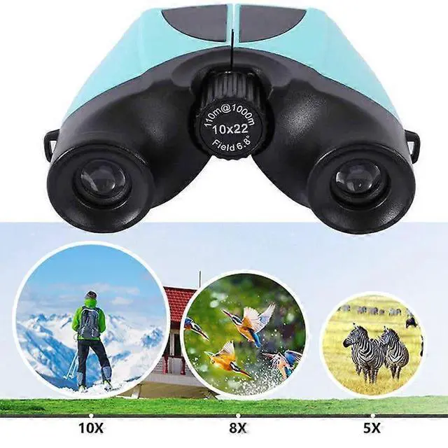 Alt view image 5 of 5 - Ecocleanpath 10x22 Kids Binoculars, Shockproof & High Resolution, Blue | Perfect for Bird Watching & Outdoor Exploration